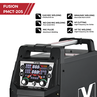 LEVIN Nouvelle machine à souder multifonction 6-en-1 MIG/Pulse/TIG/MMA Cut 200A avec technologie d'onduleur IGBT pour l'acier inoxydable