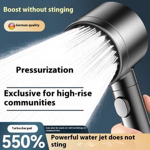 Di lusso Turbo soffione 1.5m tubo senza punzonatura cartuccia <span class=keywords><strong>filtro</strong></span> pioggia soffione doccia <span class=keywords><strong>bagno</strong></span> ad alta pressione rubinetto doccia - Product Image 4
