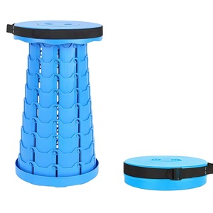 Wholesale Custom Logo Outdoor Camping Portable Plastic <b>Microscopic</b> Fishing Retractable Collapsible Telescopic Folding Ottoman - Product Image 5