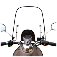 Pare-brise universel d'hiver épaissi en PC de haute qualité avec bord transparent pour trottinette électrique et moto