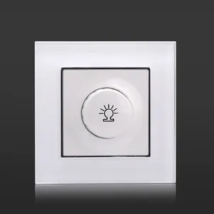 2024 Venta caliente de fábrica Color blanco UE CE TUV interruptor de atenuación aprobado borde trasero 500W controlador de atenuación LED interruptor de pared