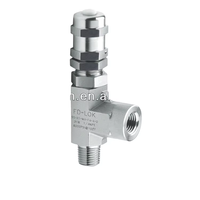 Vanne de décharge proportionnelle manuelle en acier inoxydable 316 certifiée FD-LOK BV haute pression pour le contrôle du gaz, de l'eau et de l'huile, sécurité 6000 PSI