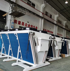 Refroidisseur industriel à ailettes multi-ventilateurs de type V avec ventilateurs 480V pour la récupération de chaleur résiduelle des générateurs de centrales électriques - Product Image 5