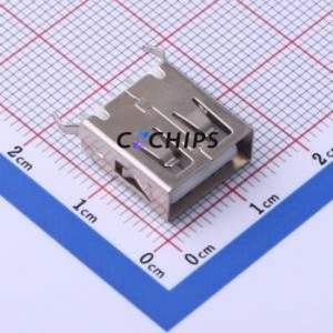 KH-AF180WJ-13.7 USB Connector Through hole Component (THT) Connector Type-A USB 2.0 Female Through Hole - Product Image 1