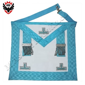 Tablier de bureau artisanal écossais en argent brodé à la main avec badge personnalisé - Product Image 3