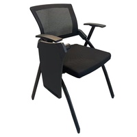 Le fabricant produit des chaises de formation ergonomiques pliantes avec un matériau en maille pour les salles de conférence, les bureaux et les réunions du personnel.