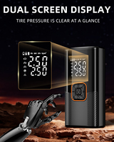Compresseur d'Air Portable Rechargeable sans Fil pour Voiture, Mini Gonfleur de Pneus Numérique Automatique Électrique en ABS
