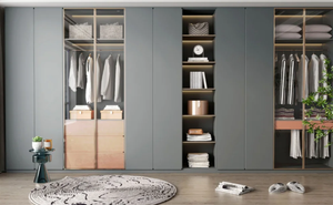 Fabricant de meubles sur mesure Meubles de chambre à coucher Armoire moderne modulaire en bois Design Garde-robe de chambre Style minimaliste - Product Image 2