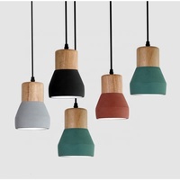 Îlot de cuisine moderne lampe décor à la maison 1 lumière 240volts edison ampoule zhongshan intérieure ciment béton pendentif lumière