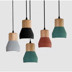 Lámpara de isla de cocina moderna para decoración del hogar, 1 Luz de 240 voltios, edison <span class=keywords><strong>blub</strong></span> zhongshan, lámpara colgante de cemento interior de hormigón - Product Image 2