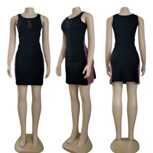 Vestido Mini Sexy de Verano para Mujer, Marca Famosa 2025, Cuello Redondo, Sin Mangas, Diseño Estampado, Elegante, de Lujo, Casual - Product Image 2