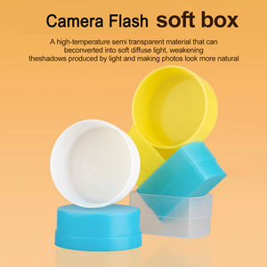 Dôme Diffuseur de Flash <span class=keywords><strong>Godox</strong></span> V1 TT520II TT350 V480 V860 V850 TT685 TT600 Compatible Type Boîte à Savon, Dôme de Rebond en Plastique 3 Couleurs pour - Product Image 2