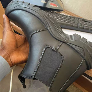 Yağ su dayanıklı kaymaz siyah deri erkek rahat kaynak botları delinme geçirmez çelik burun kaynak kaynakçı için güvenlik ayakkabıları - Product Image 1