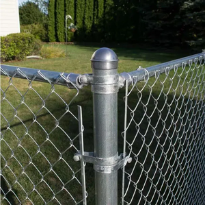 Puertas de Cerca de Alta Calidad, Alambre de Cerca Galvanizado con Recubrimiento de PVC, Alambre de Cerca de Eslabones Personalizado, Alambre de Eslabones de Calibre 8 - Product Image 3