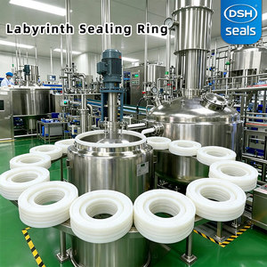 Anneau d'étanchéité <span class=keywords><strong>labyrinthe</strong></span> en PTFE haute précision pour centrifugeuse biopharmaceutique, équipement de traitement GMP pour bioréacteur et fermenteur - Product Image 1