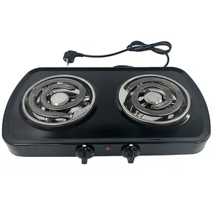 electric double coil heater electric stove spiral warming enamel hot plate for cooking