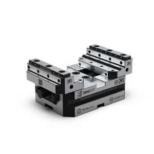 GERARDI-Tornillos CompactGrip autocentrante Art.650 T2x160 con mordazas reversibles Ideal para centro de mecanizado de 5 ejes - Product Image 1