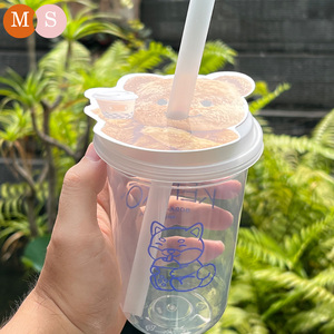 Vasos Desechables de Plástico Transparente en Forma de U de 12oz, 16oz y 24oz, Vasos Personalizados al por Mayor para Llevar Bebidas, Leche, Jugo, Tequila, Café - Product Image 3