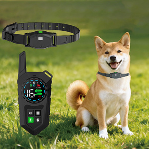 Système de clôture sans fil pour animaux de compagnie, étanche IPX7, collier de choc rechargeable, clôture électrique sans fil pour chiens de taille moyenne et grande - Product Image 1