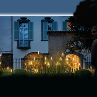 Alta calidad al aire libre Navidad jardín césped paisaje acrílico y acero 24V 1W 2W LED caña luz con punta