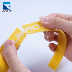 Laranja Poliéster Saco Auto-Adesivo <span class=keywords><strong>3</strong></span> 4 polegadas gancho e Fixadores <span class=keywords><strong>loop</strong></span> para o Cabo - Product Image 4