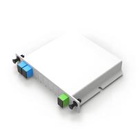 Répartiteur optique à fibre 1x2 SC UPC, coupleur passif PLC SM monomode, connecteur FTTH pour boîtier de distribution et panneau de brassage