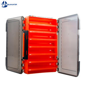 Nouvelle boîte à appâts de pêche en plastique Double face <span class=keywords><strong>Big</strong></span> 10 et 14 intervalles Boîte de gabarit de calmar Boîte de pêche aux crevettes en bois - Product Image 2