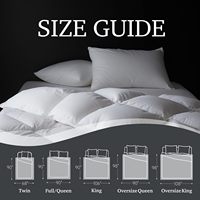 Couette surdimensionnée King Size moderne blanche, alternative au duvet, 100% coton, hypoallergénique, respirante, légère, toutes saisons