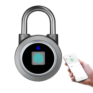 Safety waterproof Keyless Electronic Intelligent Anti Theft Household APP Unlock Smart Fingerprint Padlock