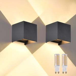 Outdoor5w/12W lên và xuống đèn IP65 không thấm nước G9 cơ sở ổ cắm hiện đại vuông dẫn tường ánh sáng - Product Image 4