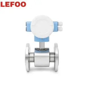 LEFOO PTFE Lining Hart 4-20mA Output DN10-300 IP65 Electromagnetic Flow Meter Insert Transmitter Electro Magnetic Flow Meter