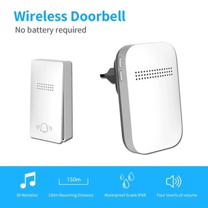 <b>Wireless</b> Waterproof <b>Outdoor</b> Doorbell No Battery Required Self-Powered Door Bell Sets Home <b>Outdoor</b> Kinetic Smart Doorbells - Product Image 6