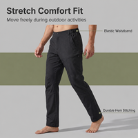 Pantalon Cargo Tactique Respirant Taille Élastique Grande Taille Personnalisé pour Hommes – Idéal pour l'Extérieur