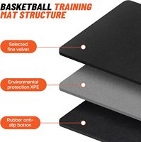 Tapis d'entraînement de basketball, coussinets d'agilité pour les pieds, antidérapants, silencieux, pliables, faciles à transporter, taille et couleur personnalisables, améliorent la vitesse