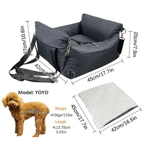 Siège de voiture Soft Pet Booster <span class=keywords><strong>pour</strong></span> chiens Chiot Voyage Car Carrier Bed for Small Medium Dog Car Seat Keep Clean - Product Image 4