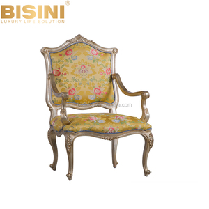 BISINI di Lusso In Legno Intagliato Reale A Tre Posti Divano Sedia, Del Fiore Del Ricamo Divano In Tessuto Set di Mobili per la Casa - Product Image 3