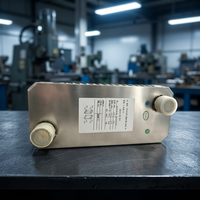 Échangeur de chaleur à plaques brasées en acier inoxydable résistant à la corrosion RIYI, pompe moteur, transfert de chaleur élevé, refroidisseur d'eau haute pression