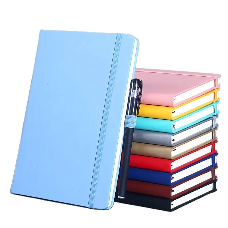 Custom Notepad Note Book A5 Pu Lined Diary stationery journal Business Gifts School Leather notebook