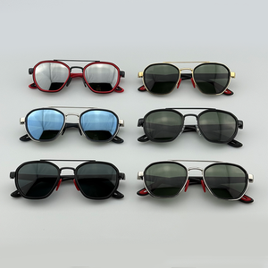 2025 High Quality Polarized Oval Full Rim Frame Glass Lens Premium Metal Comfortable Sunglasses Men Retro Vintage UV400 <b>Shade</b> - Product Image 4