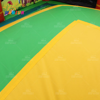 WINSUN Château Gonflable Trampoline d'Amusement - Matériau PVC Certifié CE Couleur Personnalisable Ignifuge Imperméable Facile à Installer
