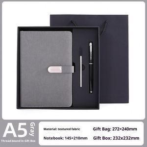 Wholesale Customized Business High Quality Promotion Paper Magnetic A5 Journal Notebook Pen Embossed Printing Modern Design - Product Image 4