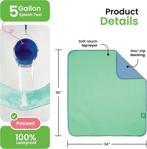 Waschbare Wiederverwendbare Wasserdichte Auslaufsichere Urinbeständige Unterlage Windel-Pflegeauflage für Haustiere 4er-Pack Für Alle Jahreszeiten Geeignet - Product Image 4