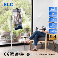 90 °   Écran intelligent portable rotatif de 32 pouces, moniteur tactile 4K, Android 14, affichage mobile sans fil pour TikTok, YouTube, diffusion en direct