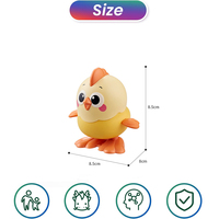 Jouets à remonter en forme de poussins mignons et réalistes pour enfants, idéaux pour les sacs cadeaux, les coffres au trésor, les cadeaux de fête et les cadeaux.