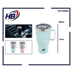 Vaso para Auto de 900 ml con Aislamiento al Vacío y Asa de Acero, 10*7.3*20.5 CM - Product Image 3