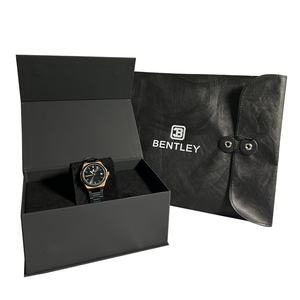 Quartz <b>Watch</b> with Luminous Leather Band and Bold Outdoor Elegance Featuring Luminous Dial and <b>Crystal</b> Window - Product Image 2