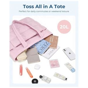 Sac fourre-tout matelassé personnalisé pour femmes - Sac fourre-tout de travail avec compartiments, sac à main matelassé pour les voyages et le bureau - Product Image 3