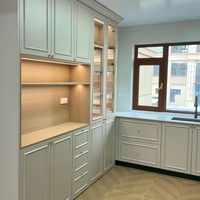 Moderne Küchenmöbel nach Maß, Design zum Fabrikpreis, komplettes Küchenmöbel-Set, Küchenschränke aus Holz
