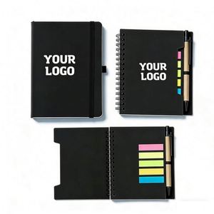 สมุดโน้ตปกหนัง PU สำหรับธุรกิจและโรงเรียน ขนาด A6 แบบมีเส้นบรรทัด พร้อมโลโก้ สำหรับขายส่งและโปรโมชั่น - Product Image 1