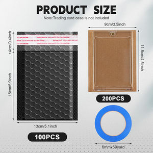 Huacent - Insertos de Cartón Corrugado Autoadhesivos, Sobres Acolchados de Burbujas, Protector de Envío para Tarjetas Coleccionables - Product Image 2